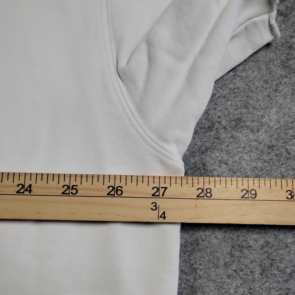 MM6 Maison Margiela White Embroidered Logo Sweatshirt Dress Short Sleeve Italy - Picture 11 of 15